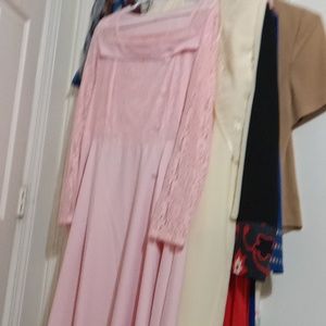 I HAVE THESE SIZE 5X DRESSES FOR SALE PINK, DARK BLUE AND EMERALD GREEN !!